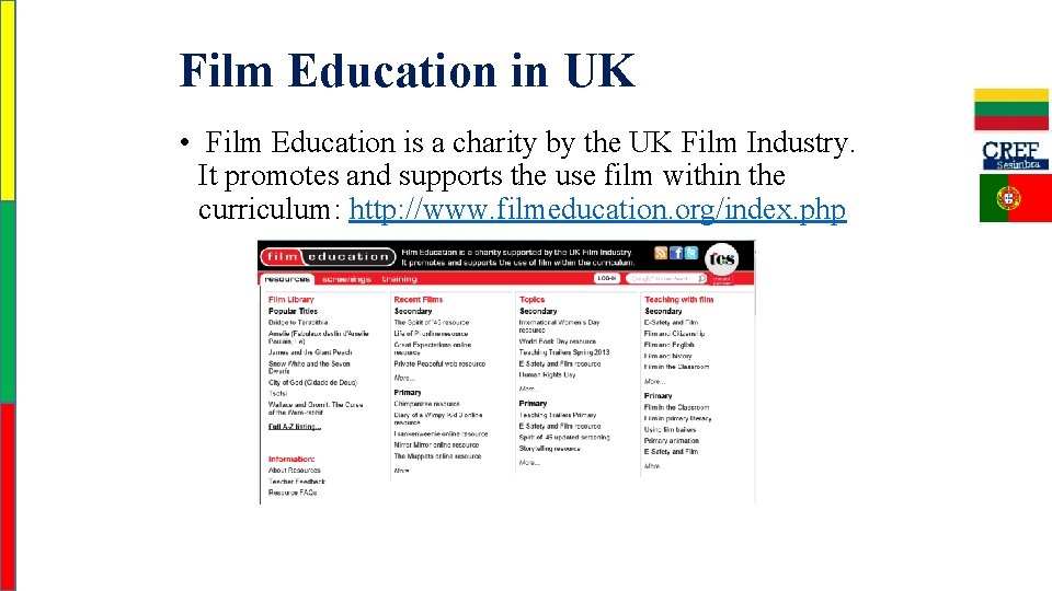 Film Education in UK • Film Education is a charity by the UK Film