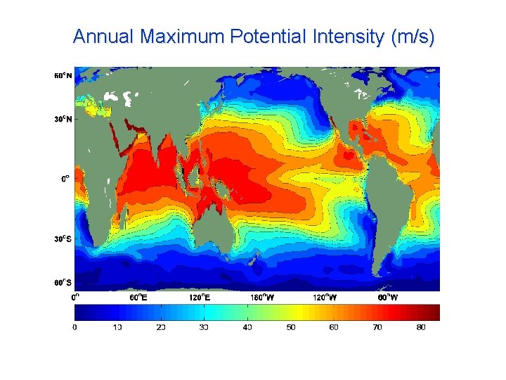 Annual Maximum Potential Intensity (m/s) 