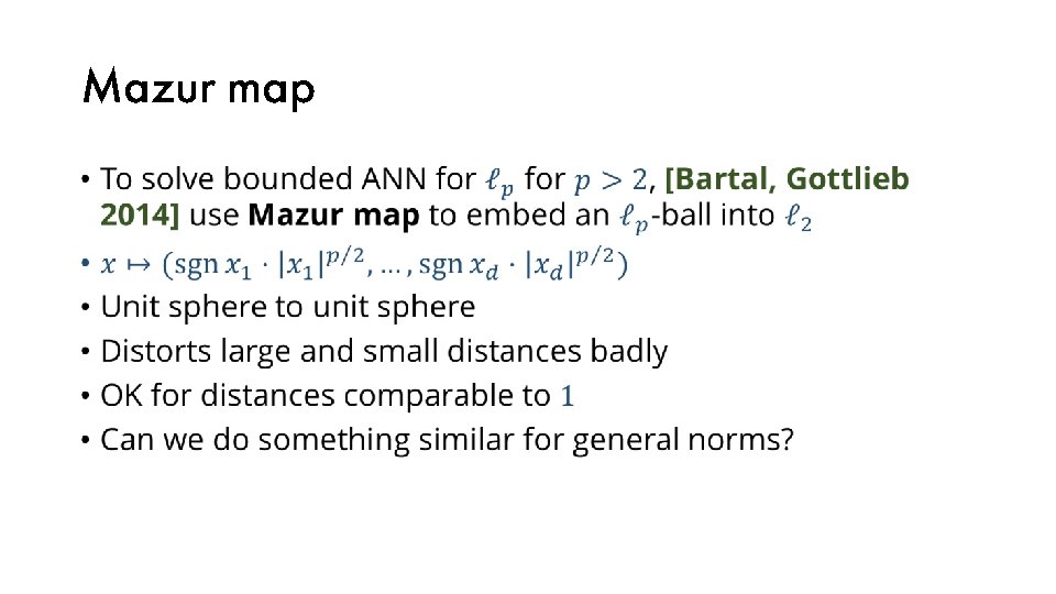 Mazur map • 