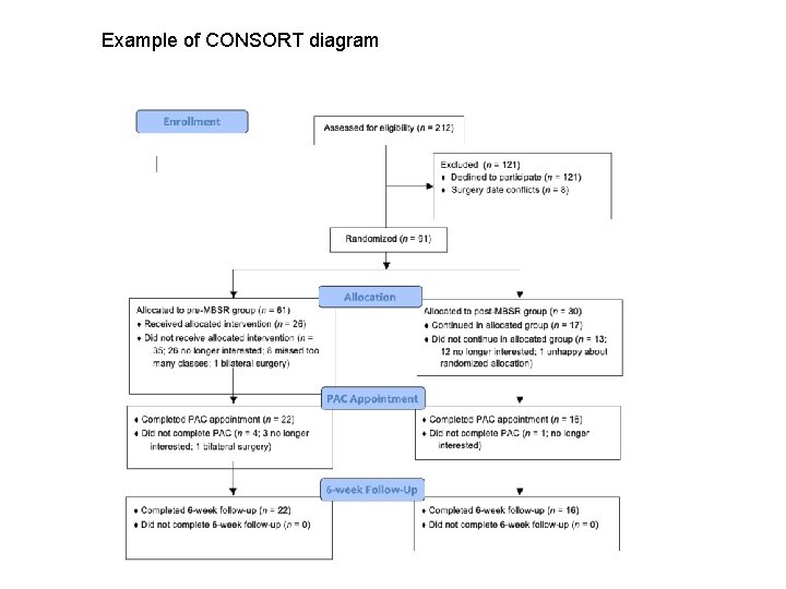 Example of CONSORT diagram 