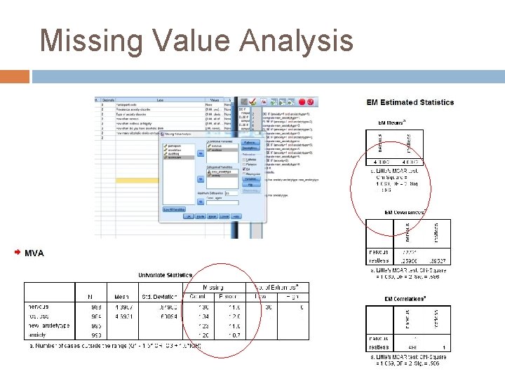 Missing Value Analysis 