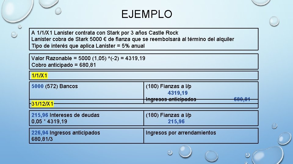 EJEMPLO A 1/1/X 1 Lanister contrata con Stark por 3 años Castle Rock Lanister