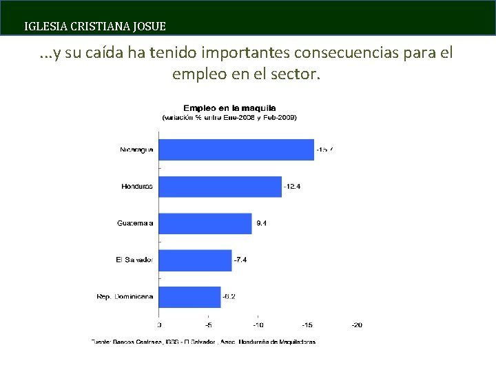 IGLESIA CRISTIANA JOSUE . . . y su caída ha tenido importantes consecuencias para