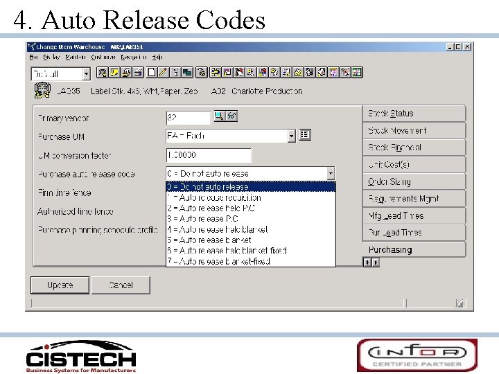 4. Auto Release Codes 