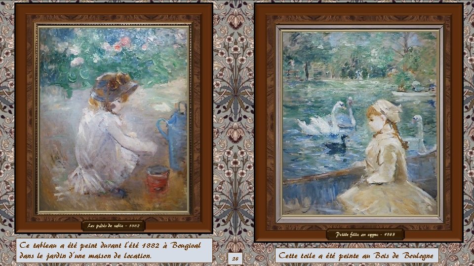 Ce tableau a été peint durant l’été 1882 à Bougival dans le jardin d’une