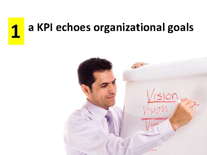 1 a KPI echoes organizational goals 
