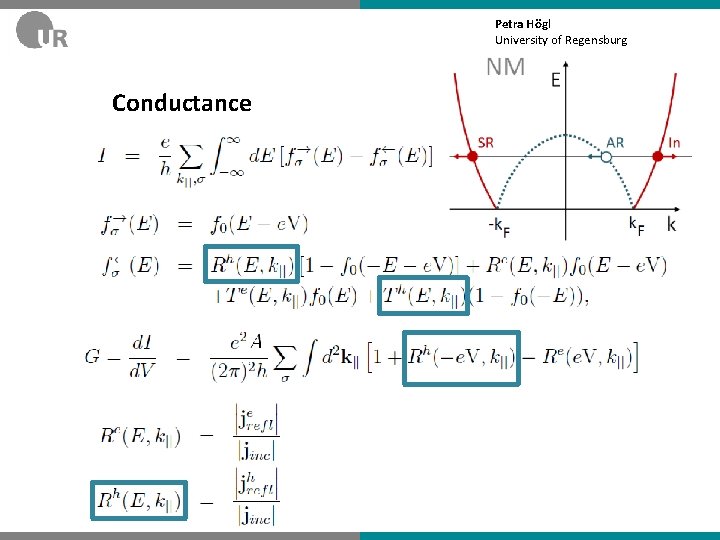 Petra Högl University of Regensburg Conductance 