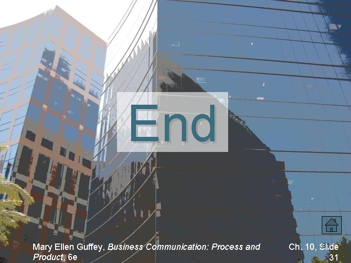 End Mary Ellen Guffey, Business Communication: Process and Product, 6 e 31 Ch. 10,