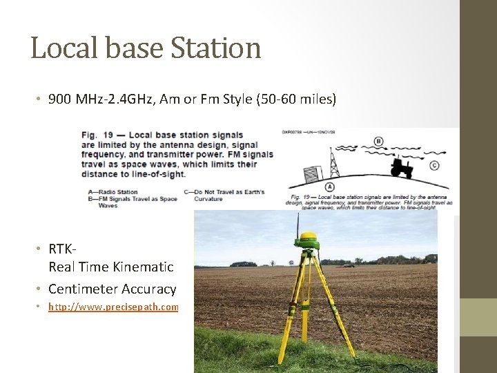 Local base Station • 900 MHz-2. 4 GHz, Am or Fm Style (50 -60