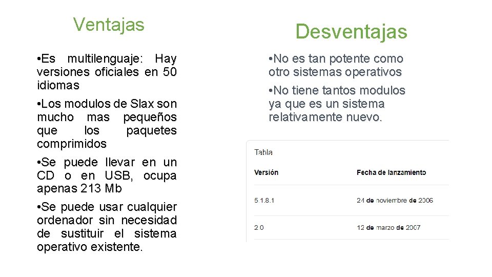 Ventajas • Es multilenguaje: Hay versiones oficiales en 50 idiomas • Los modulos de