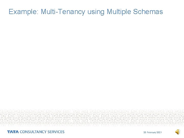 Example: Multi-Tenancy using Multiple Schemas 20 February 2021 