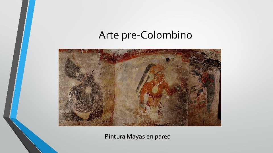 Arte pre-Colombino Pintura Mayas en pared 