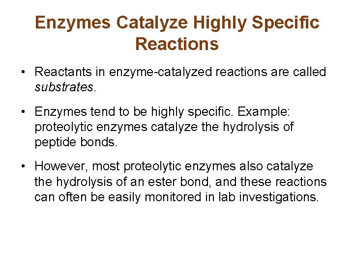 Chapter 8 Enzymes Basic Concepts and 2019