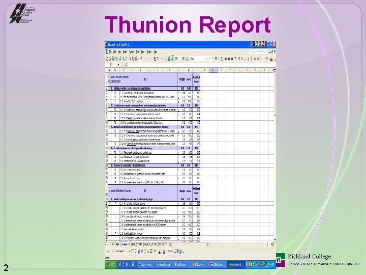 Thunion Report 2 