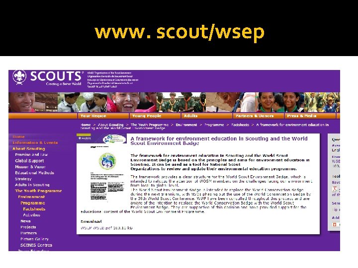 www. scout/wsep 