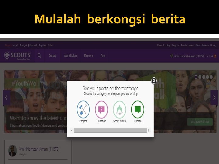 Mulalah berkongsi berita 