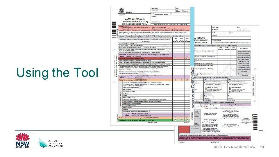 Using the Tool Clinical Excellence Commission 29 