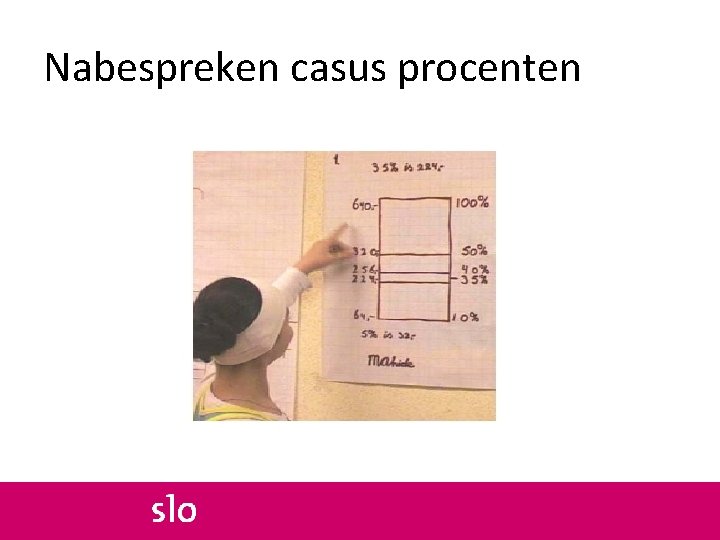 Nabespreken casus procenten 