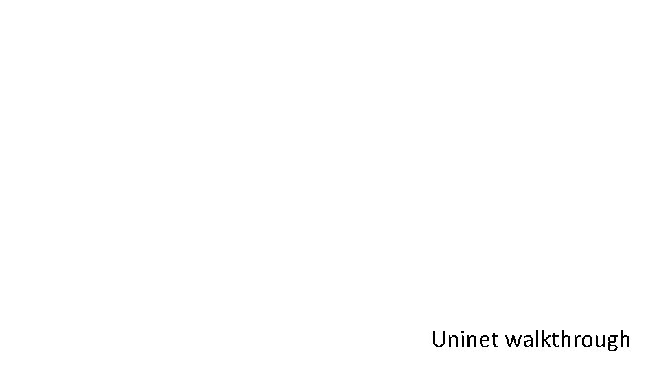 Uninet walkthrough 