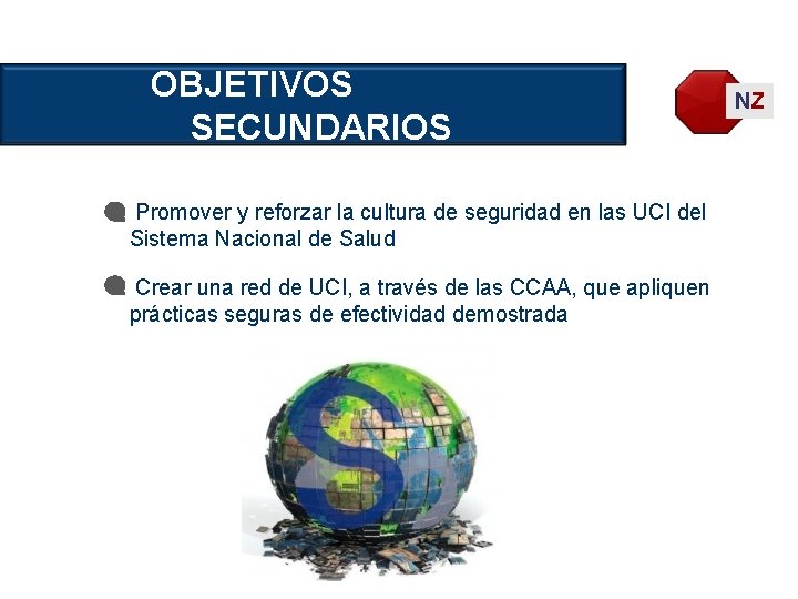 OBJETIVOS SECUNDARIOS Promover y reforzar la cultura de seguridad en las UCI del Sistema