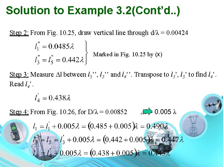 Solution to Example 3. 2(Cont’d. . ) Step 2: From Fig. 10. 25, draw