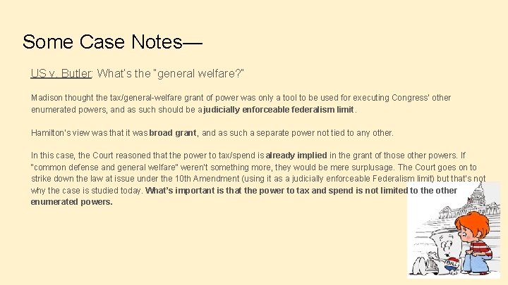 Some Case Notes— US v. Butler: What’s the “general welfare? ” Madison thought the