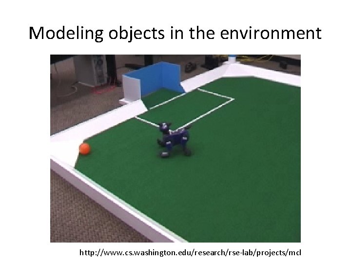 Modeling objects in the environment http: //www. cs. washington. edu/research/rse-lab/projects/mcl 