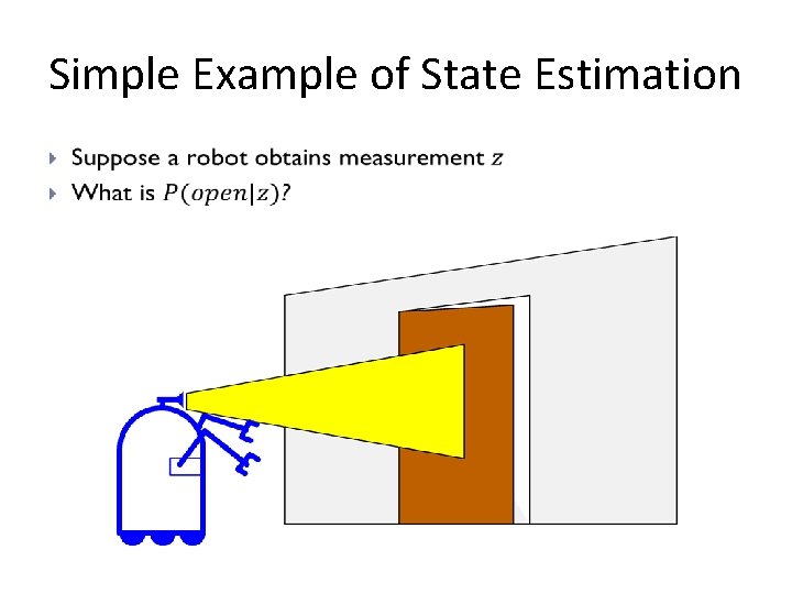 Simple Example of State Estimation • 