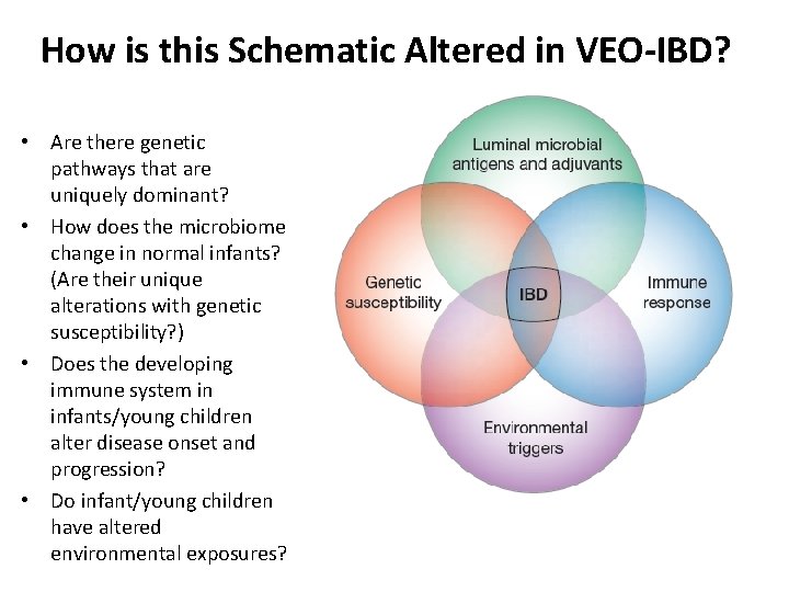 How is this Schematic Altered in VEO-IBD? • Are there genetic pathways that are