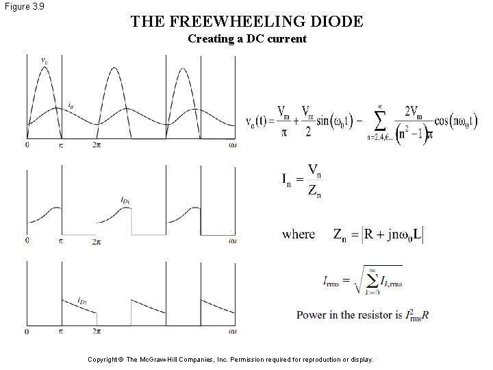 Figure 3. 9 THE FREEWHEELING DIODE Creating a DC current Copyright © The Mc.