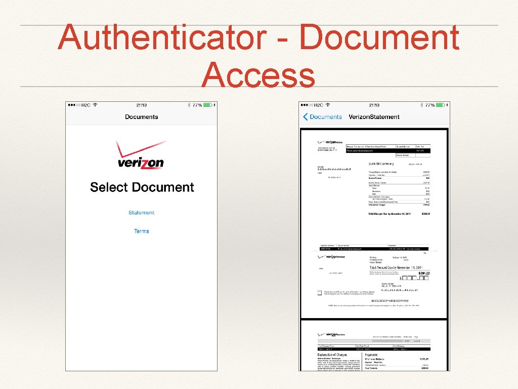 Authenticator - Document Access 
