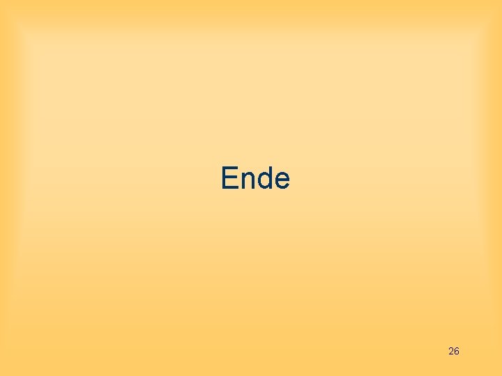 Ende 26 