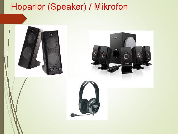 Hoparlör (Speaker) / Mikrofon 