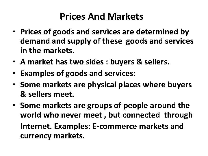 How Markets Work Demand Introduction Economics is about