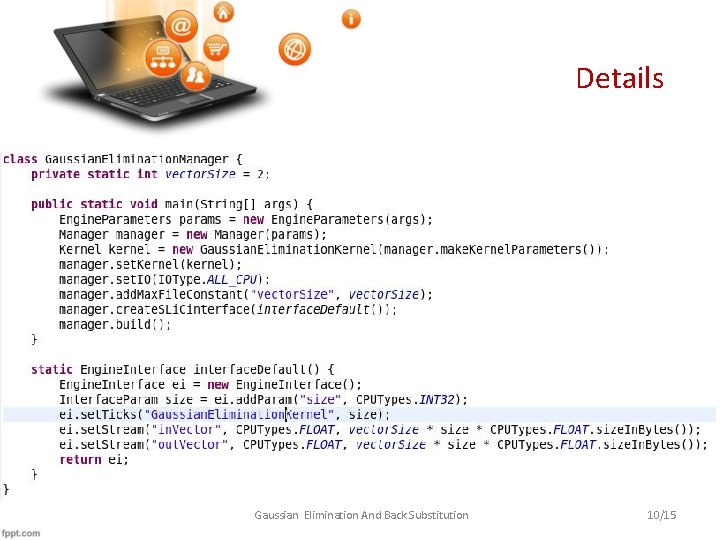 Details Gaussian Elimination And Back Substitution 10/15 