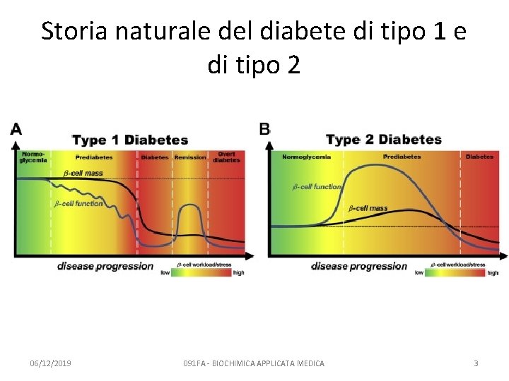 Storia naturale del diabete di tipo 1 e di tipo 2 06/12/2019 091 FA