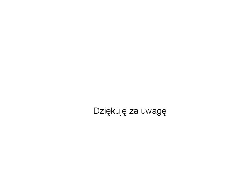 Dziękuję za uwagę 