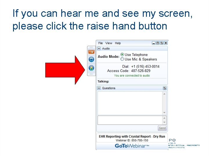 If you can hear me and see my screen, please click the raise hand