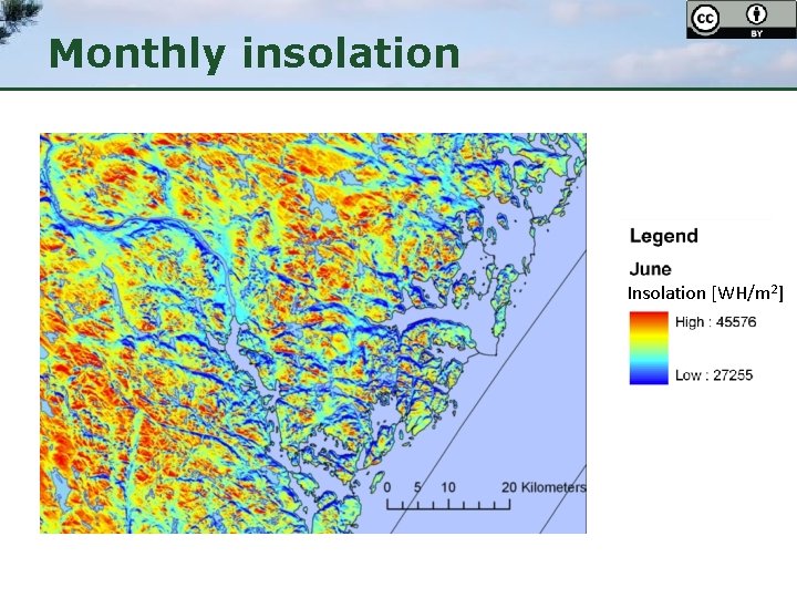 Monthly insolation Insolation [WH/m 2] 