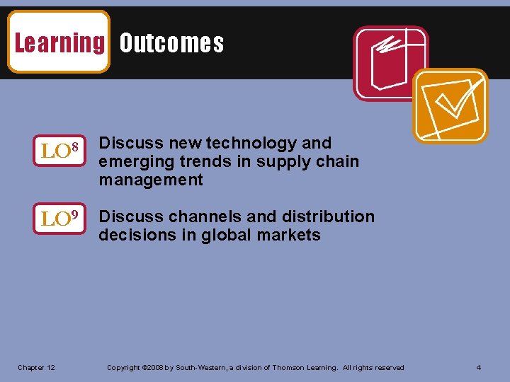 Learning Outcomes LO 8 Discuss new technology and emerging trends in supply chain management