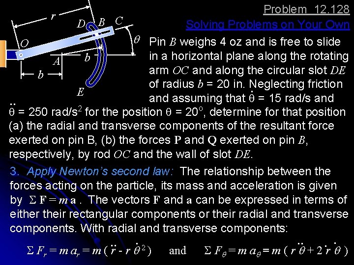 Problem 12. 128 D B C Solving Problems on Your Own q Pin B