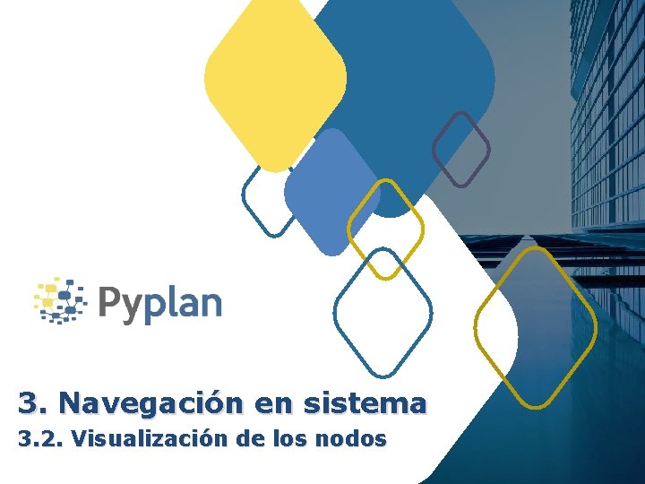 3. Navegación en sistema 3. 2. Visualización de los nodos 