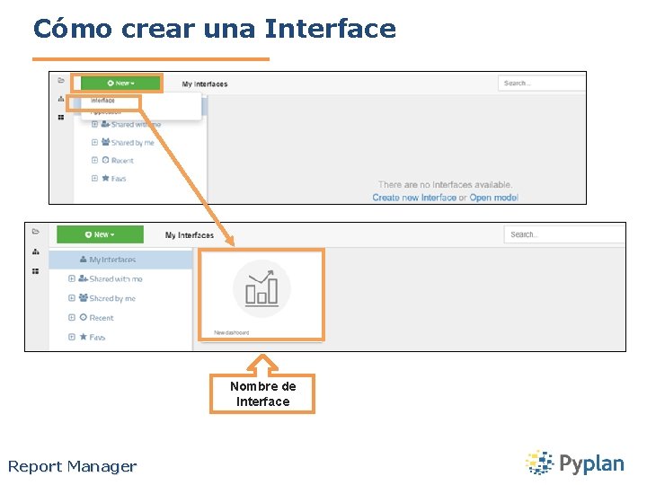 Cómo crear una Interface Nombre de Interface Report Manager 