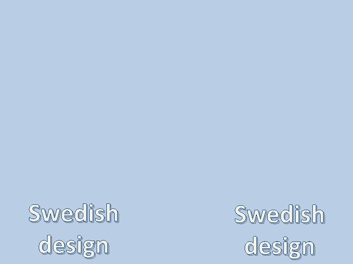 Swedish design 