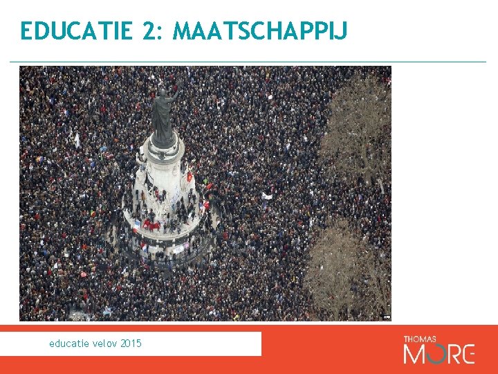 EDUCATIE 2: MAATSCHAPPIJ educatie velov 2015 