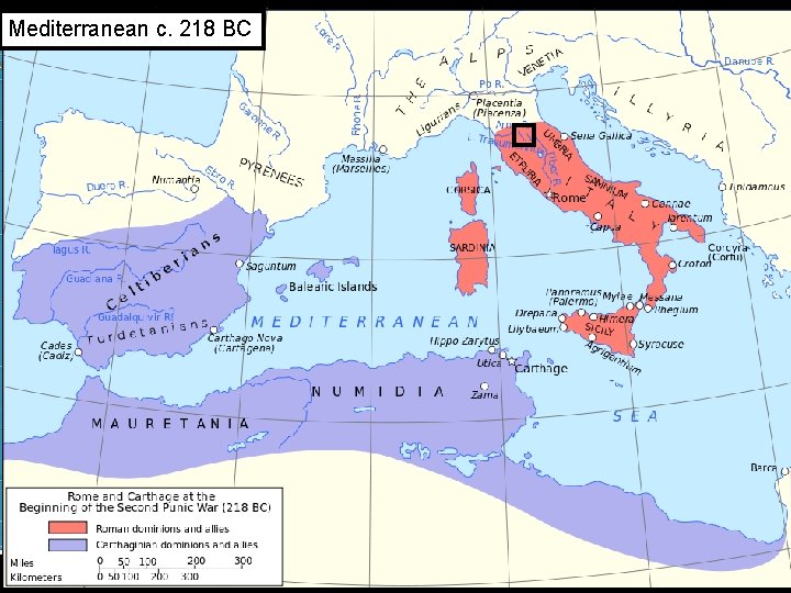 Mediterranean c. 218 BC 