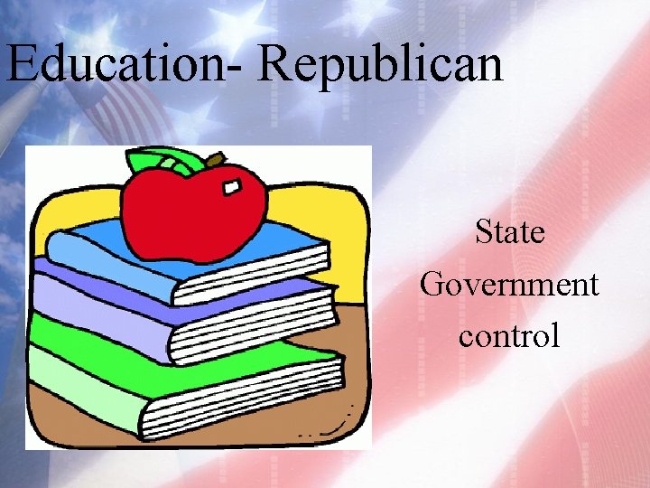 Education- Republican State Government control 