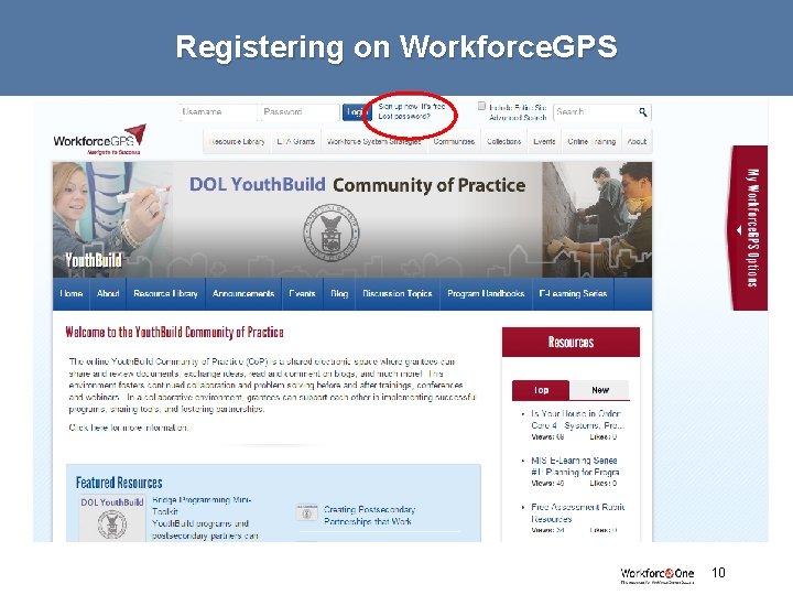 Registering on Workforce. GPS # 10 