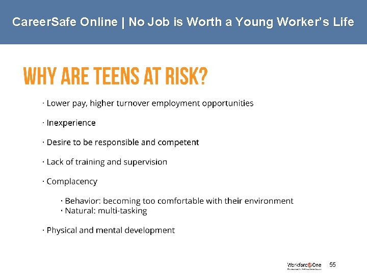 Career. Safe Online | No Job is Worth a Young Worker’s Life # 55