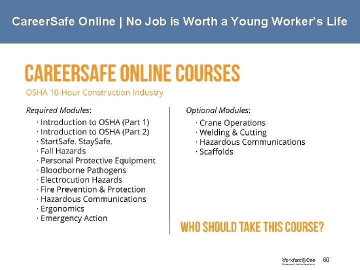 Career. Safe Online | No Job is Worth a Young Worker’s Life # 60